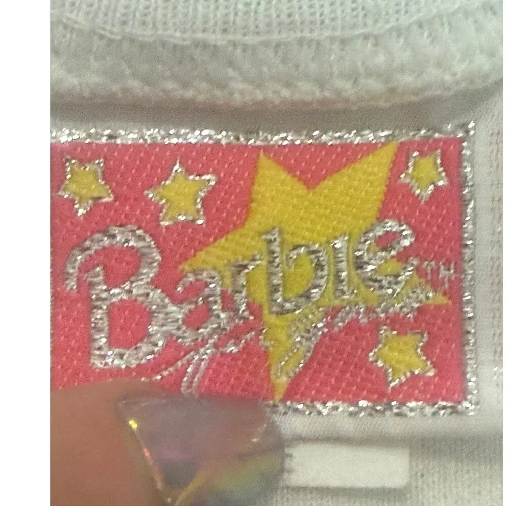 Vintage 1991 Barbie Floral Sweatshirt & Leggings Matching Set Girls Large or 6/7